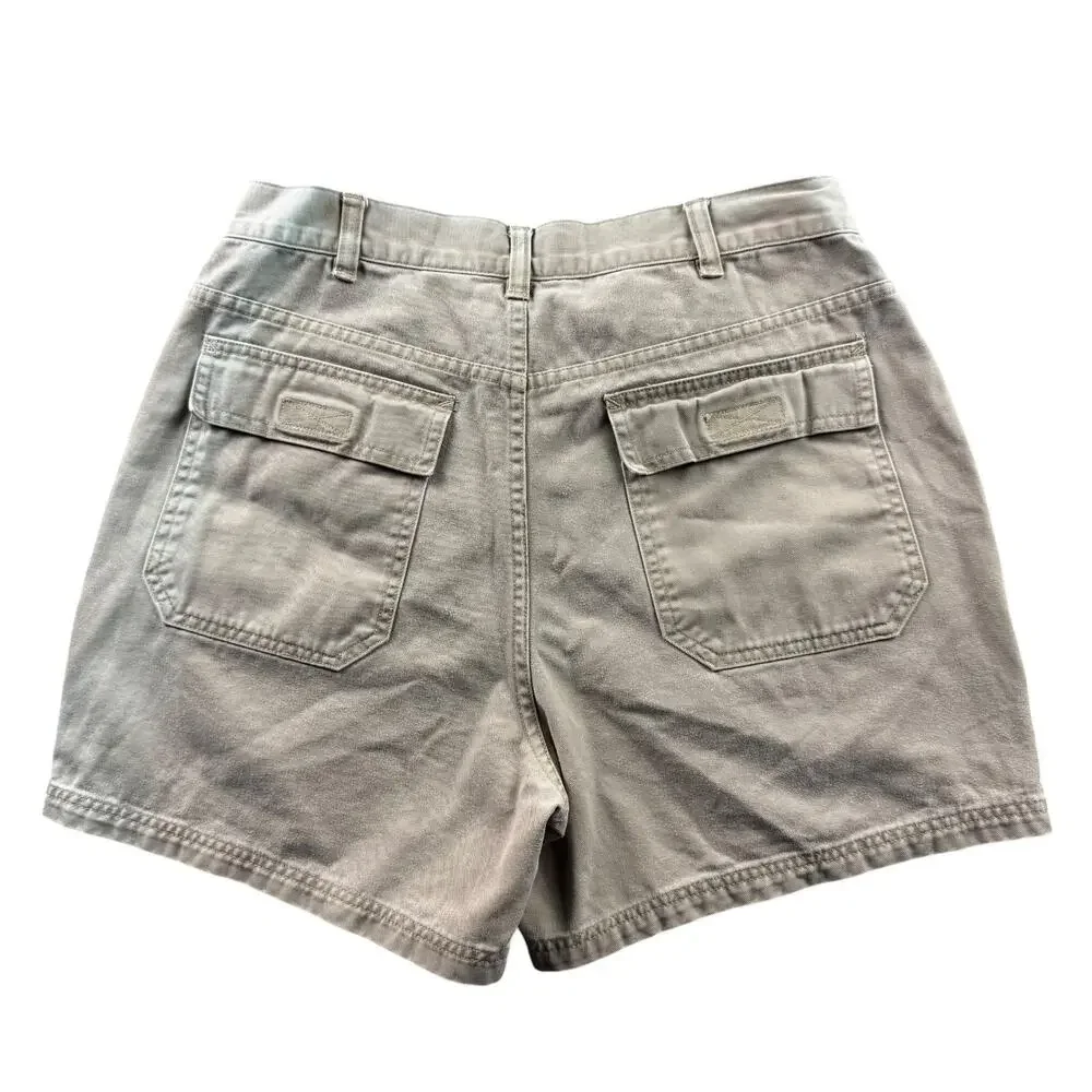 Vintage J.Crew Cargo Shorts Men's 32 Fits 30 Khaki Utility Made in Taiwan